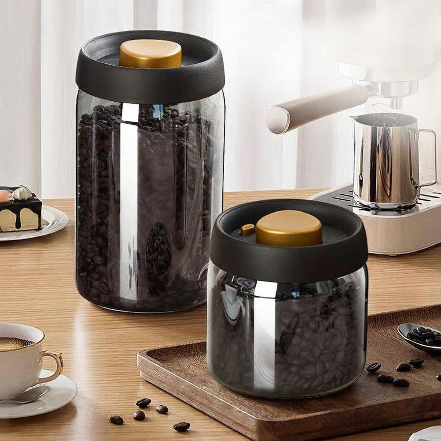 Coffee Tea Press - Stoples Kopi Vakum Tipe Tekan Kedap
