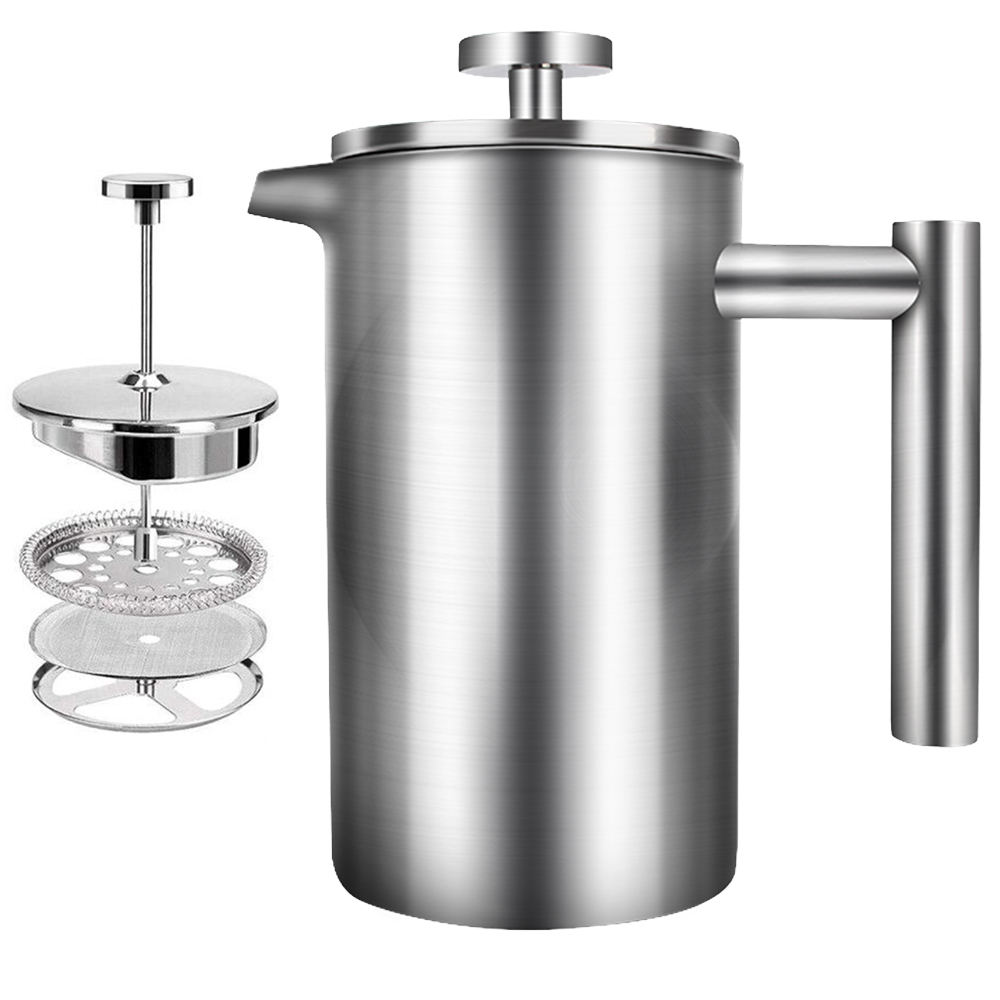 Coffee Tea Espresso Machines - Pembuat kopi tekan Perancis kapasitas besar,