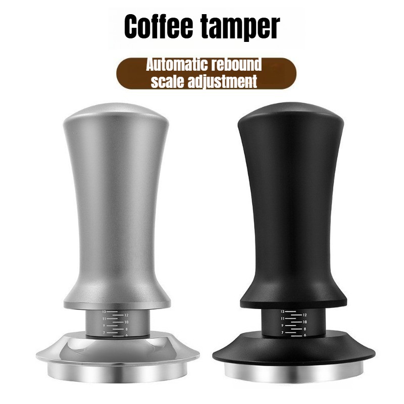 Coffee Tamper Leveler - 51/ 53/58mm Alat Penekan Kopi Hitam