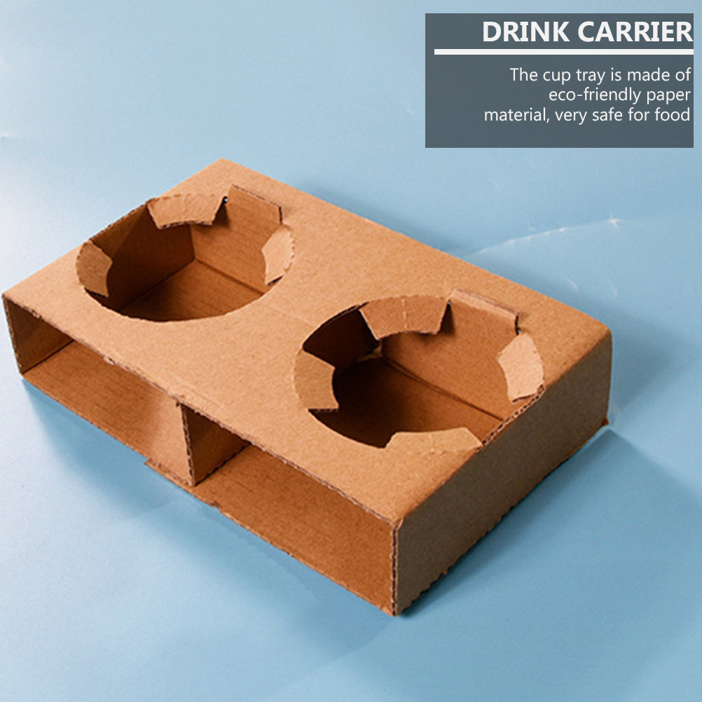 Coffee Tea Holders - 10 Buah Baki Pembawa Minuman Kertas