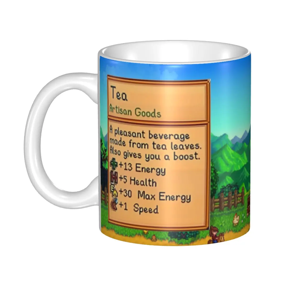 Valley Tea And Coffee - Mug Keramik Kustom Stardew Valley untuk