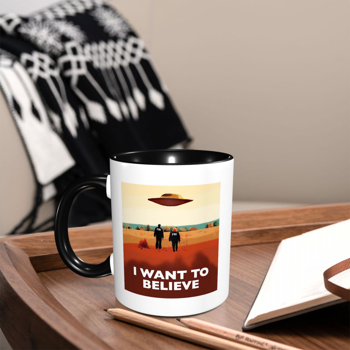 Coffee X Tea - Mug Keramik Lucu The X Files