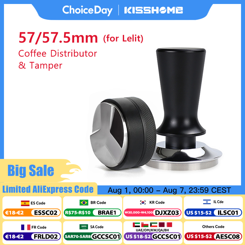 Coffee Tea Press - Tamper kopi 57mm 57.5mm, tekanan konstan