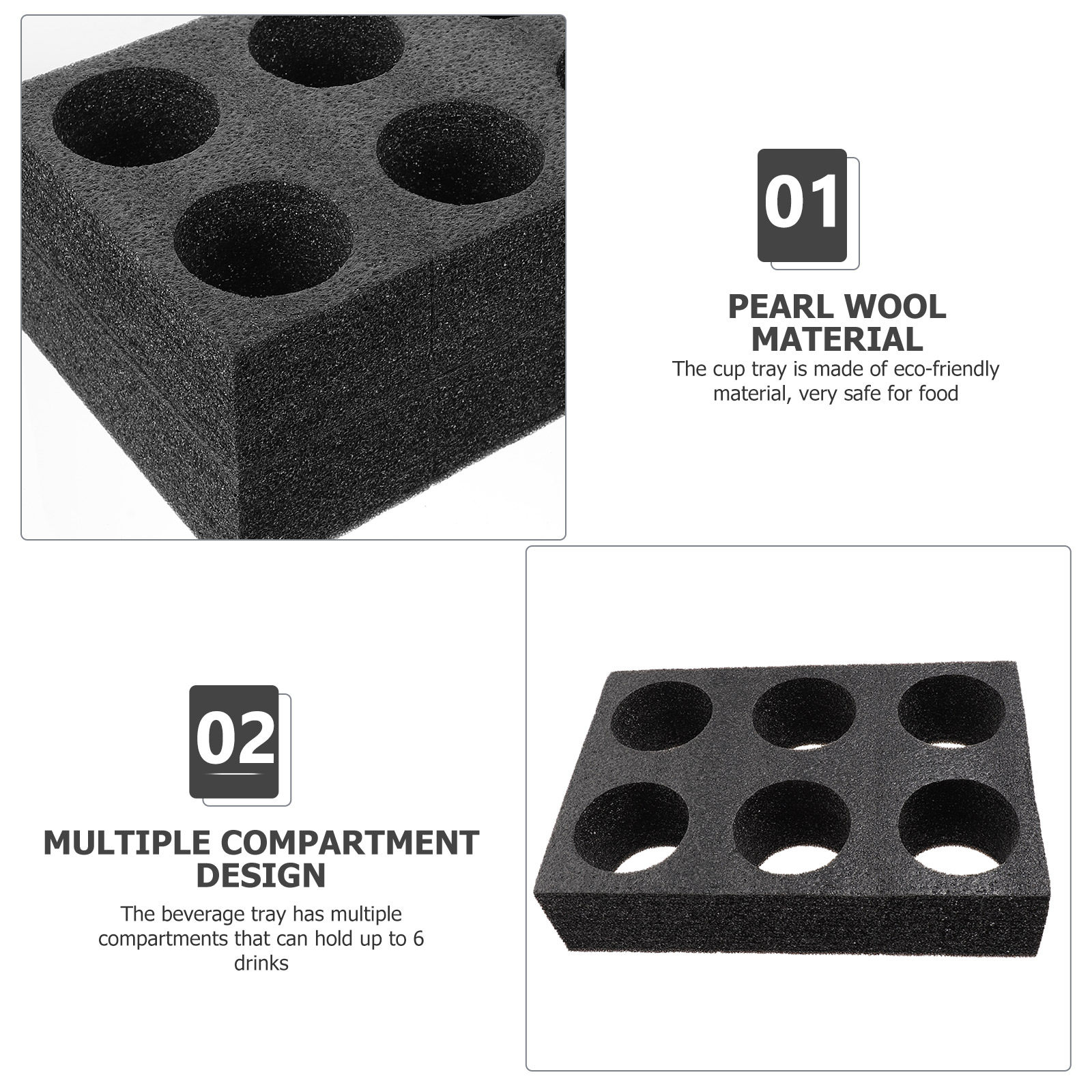 2 Buah Baki Pembawa Minuman Ra - Coffee Tea Holders ulasan dan harga