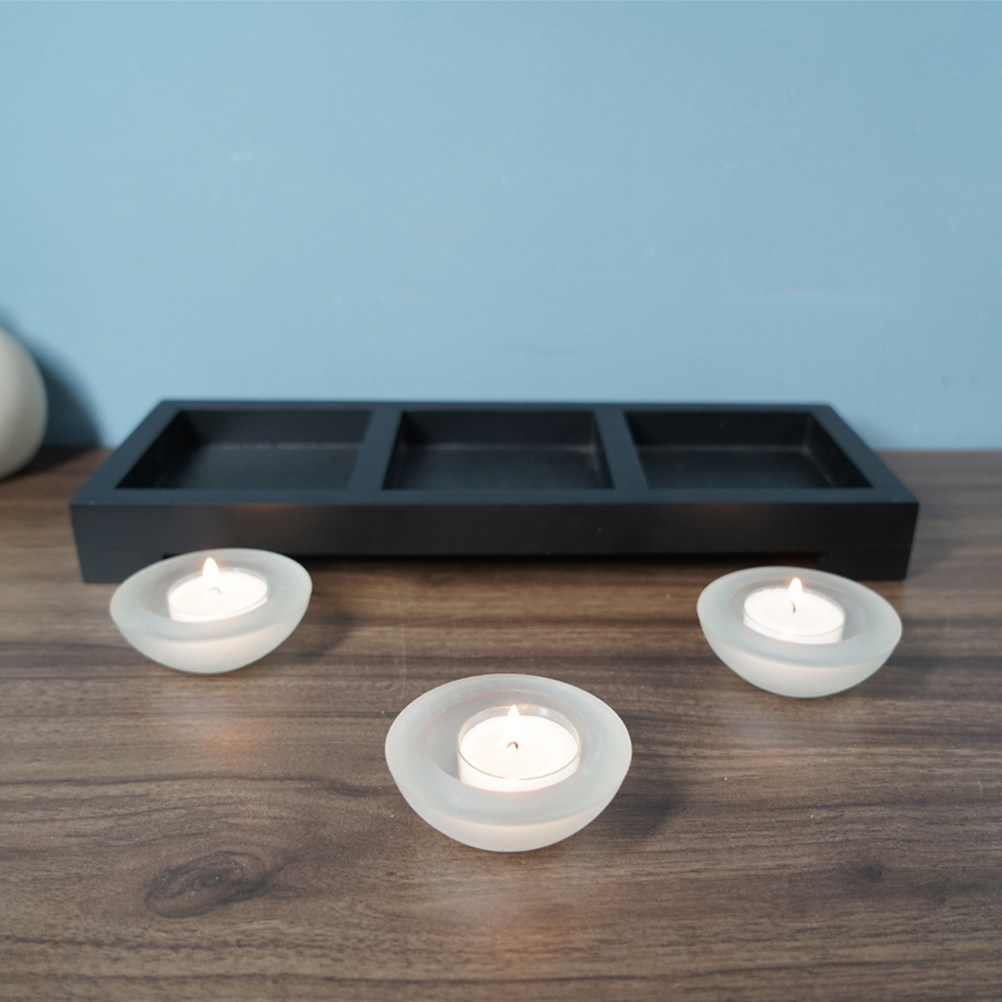 1 Set Tempat Lilin Kaca dengan - Coffee Tea Holders ulasan dan harga