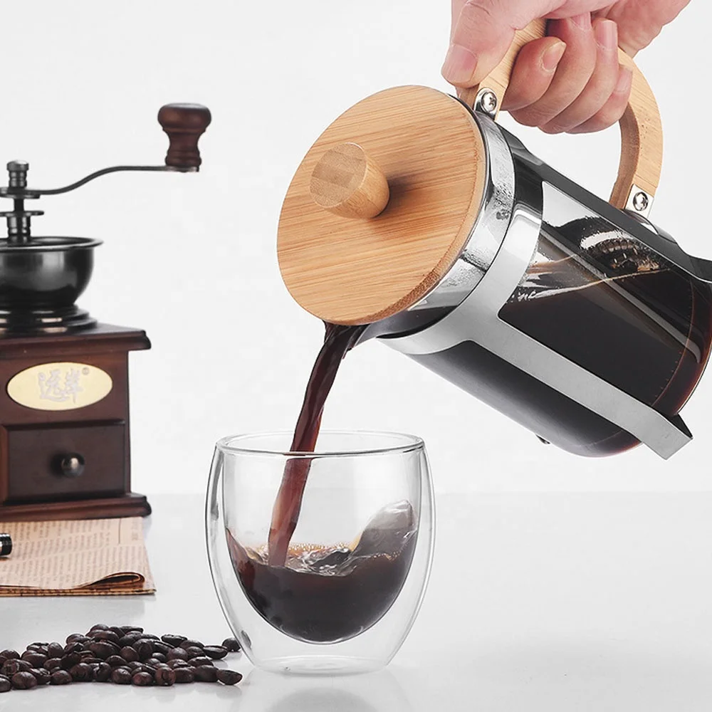 350/600ml Panci Tekan Stainles - Coffee Tea Press ulasan dan harga