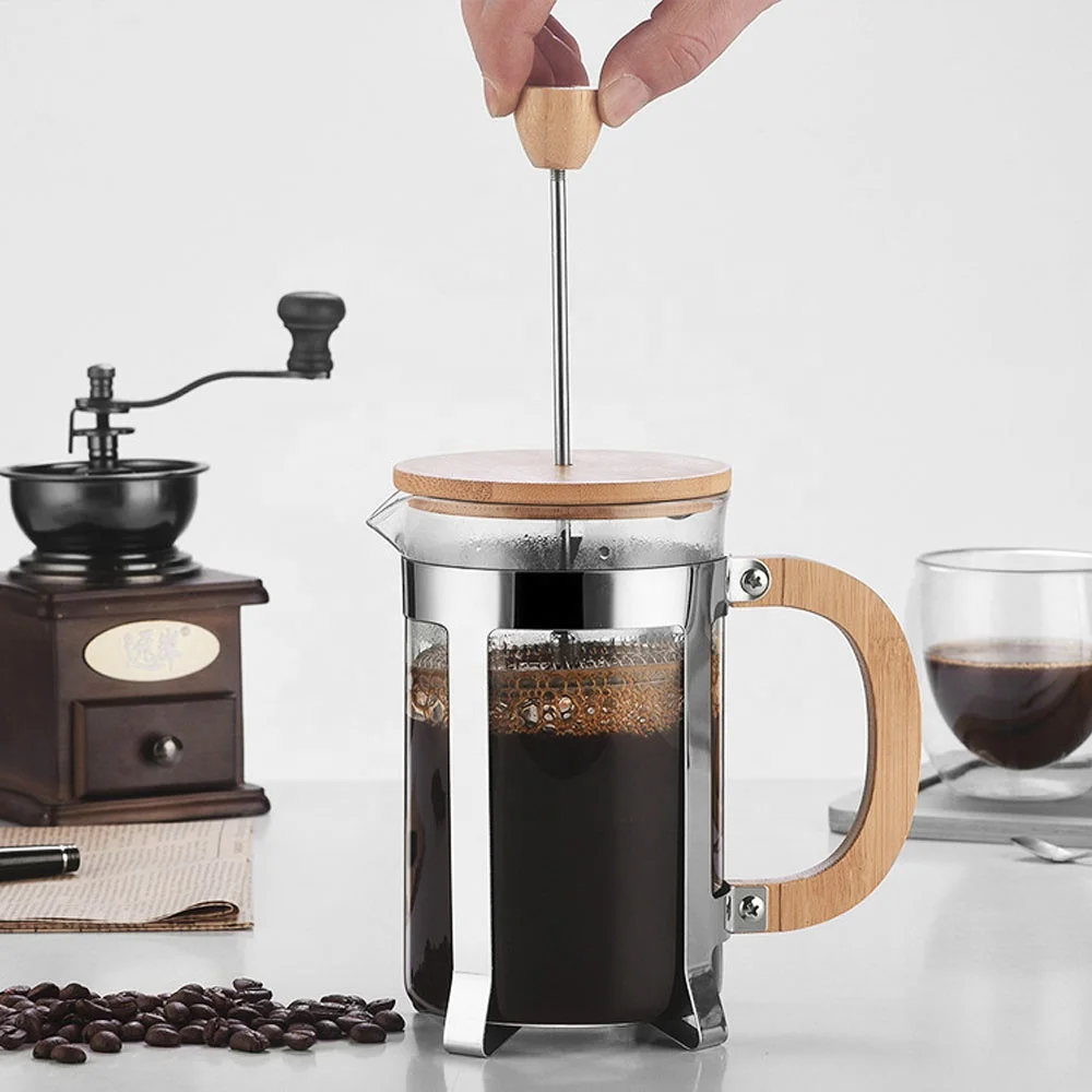 350/600ml Panci Tekan Stainles - Coffee Tea Press ulasan dan harga