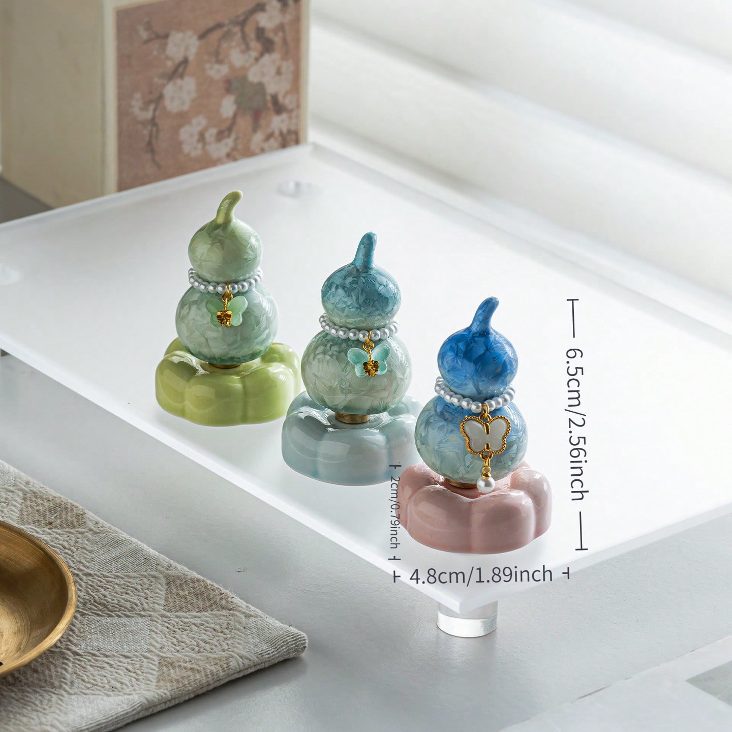 Ornamen Labu Berputar Jingdezh - Tea & Coffee Kent ulasan dan harga