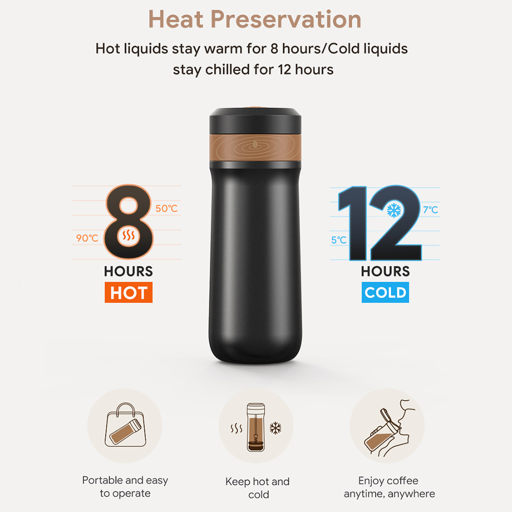 Icafelas 320Ml Pembuat Kopi Pr - Coffee Tea Press ulasan dan harga