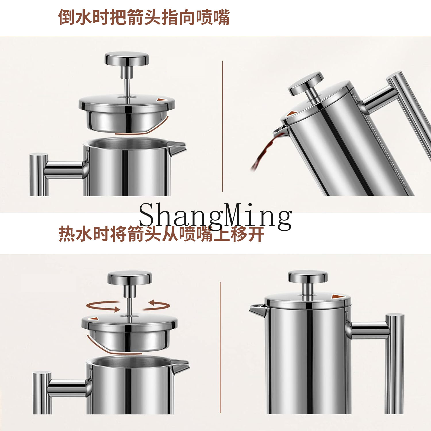 Panci kopi French press baja t - Coffee Tea Press ulasan dan harga