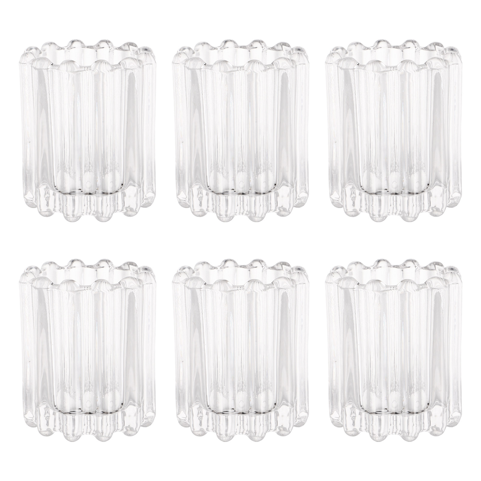 6 Buah Tempat Lilin Kaca Gaya  - Coffee Tea Holders ulasan dan harga