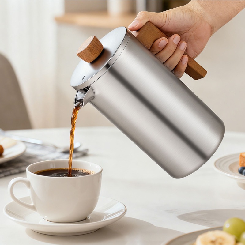 JUSTINLAU 1000ml Panci French  - Coffee Tea Press ulasan dan harga