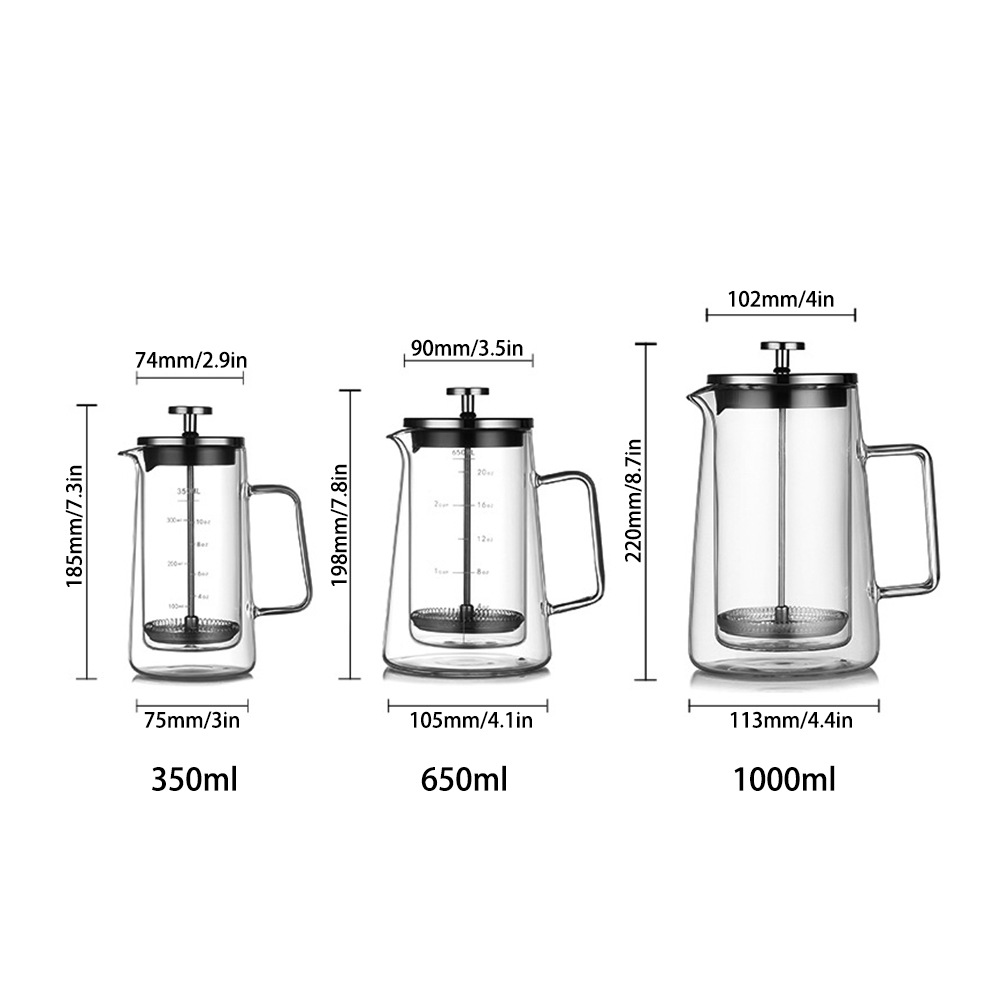 Teko French Press Dua Lapis da - Coffee Tea Press ulasan dan harga