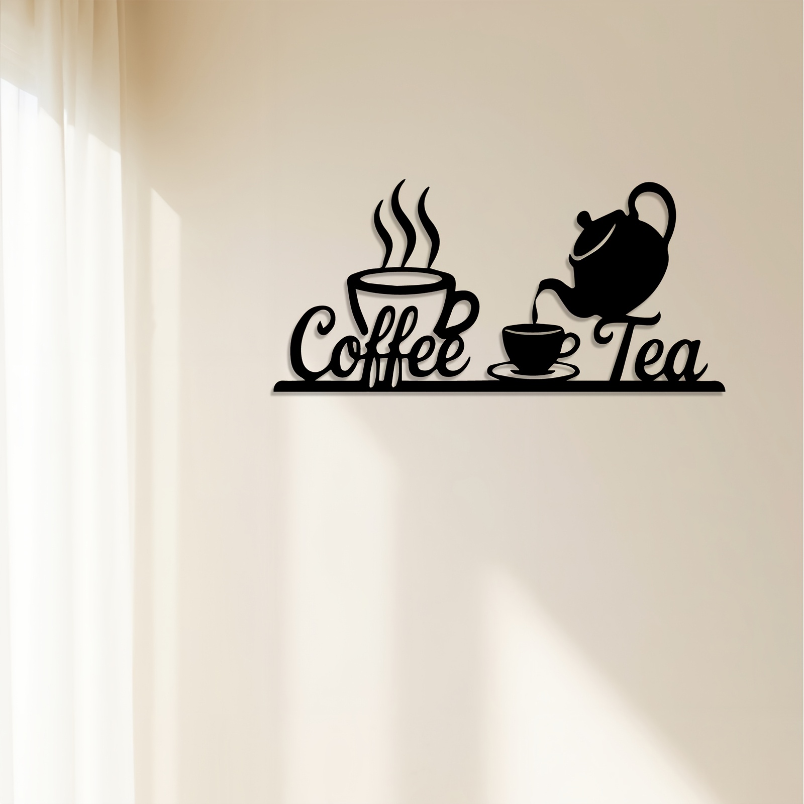Papan Hias Dinding Logam Rusti - Coffee Tea Press ulasan dan harga