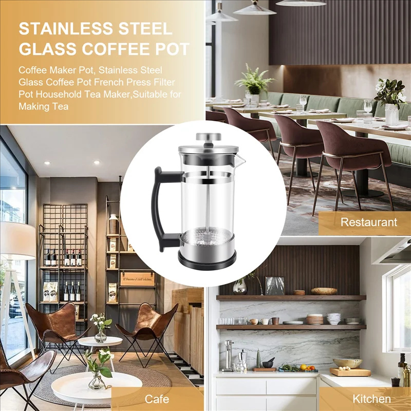 Panci Kopi French Press dengan - Coffee Tea Press ulasan dan harga