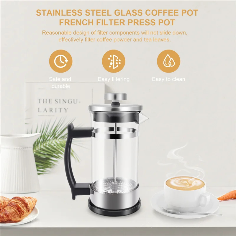 Panci Kopi French Press dengan - Coffee Tea Press ulasan dan harga